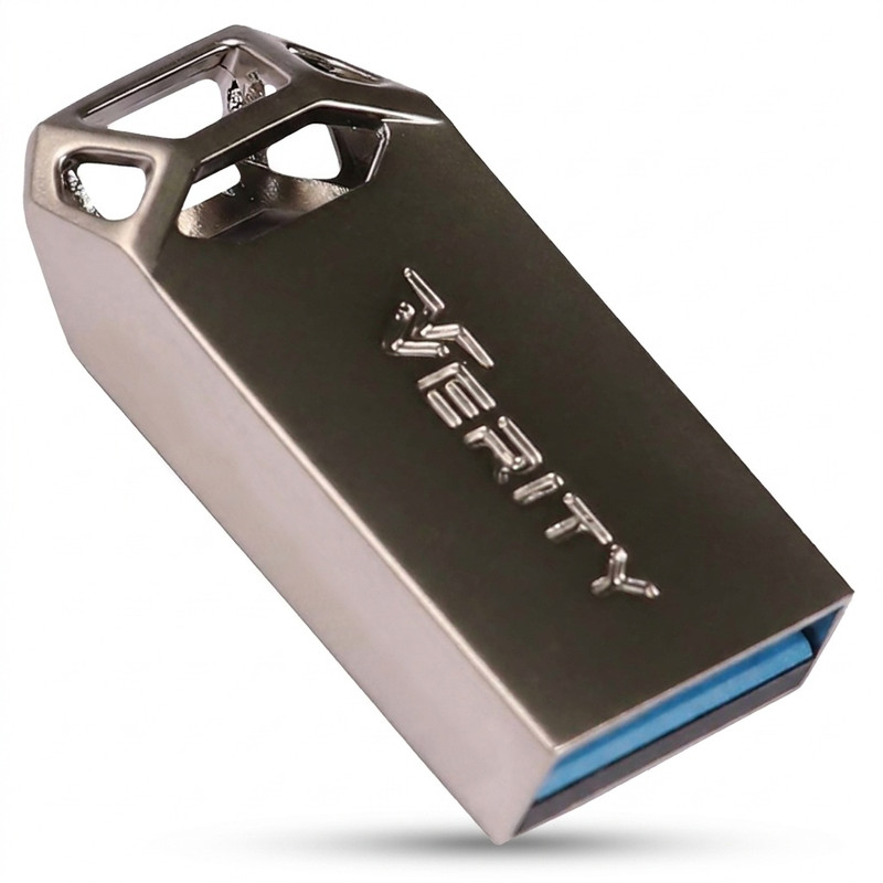 فلش مموری وریتی مدل V-819 ظرفیت 16 گیگابایت بند انگشتی با بدنه فلزی، رابط USB 2.0 و سرعت انتقال 30 مگابایت بر ثانیه، سازگار با کامپیوتر، لپ‌تاپ، موبایل، تبلت و تلویزیون