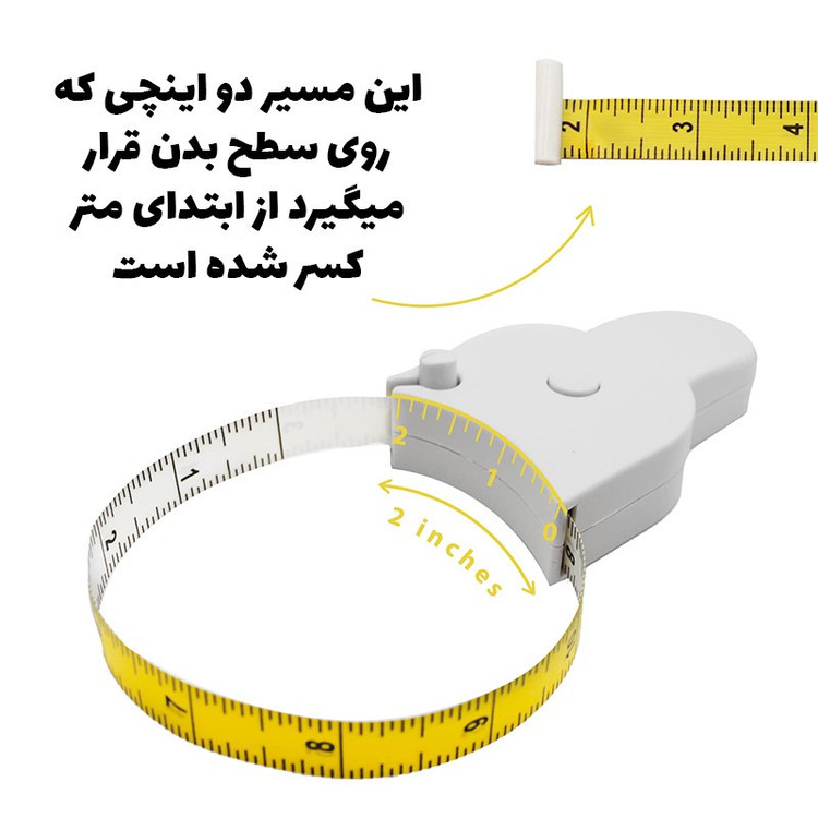 متر خیاطی مدل قفل دار