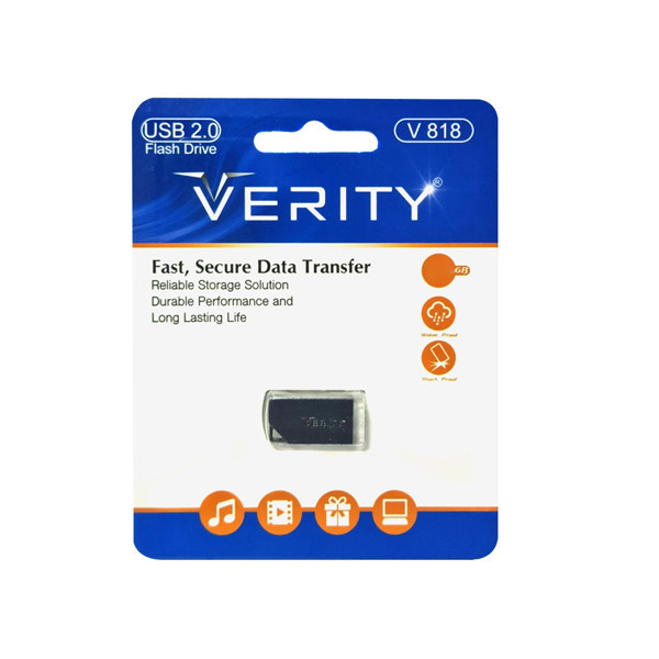 فلش مموری وریتی مدل V818 ظرفیت 64GB، سرعت انتقال 480MB/s، مقاوم در برابر خش، سازگار با تمامی سیستمها