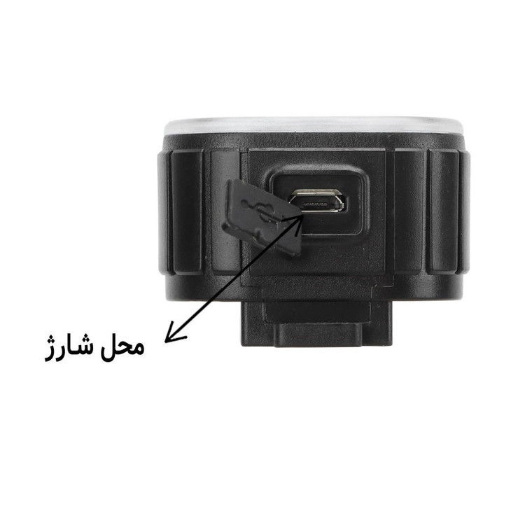 چراغ جلو و عقب دوچرخه مدل 078 شارژی و ضد آب با دید گسترده