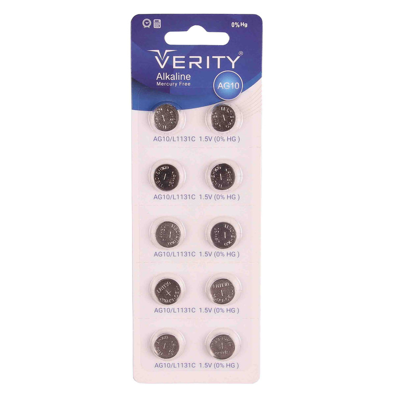 باتری ساعت وریتی مدل AG10 / L1131 بسته 10 عددی