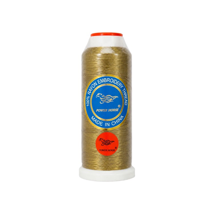 نخ گلدوزی ابریشم Power Horse کد 338 رنگ طلایی روشن