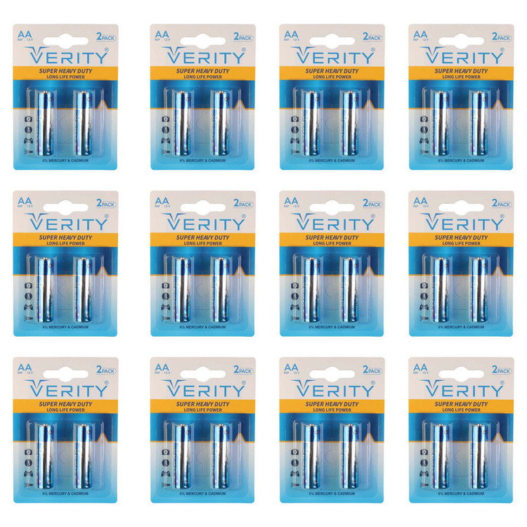 باتری قلمی وریتی مدل Super Heavy Duty بسته 24 عددی