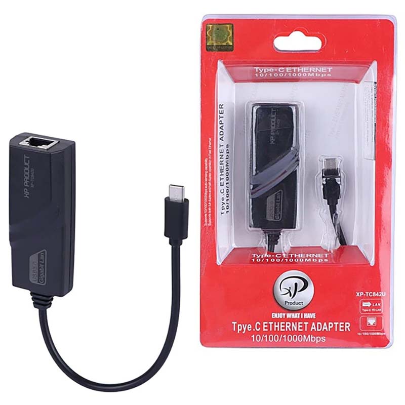 تبدیل Type-C TO LAN ایکس پی XP TC842 گیگابایتی