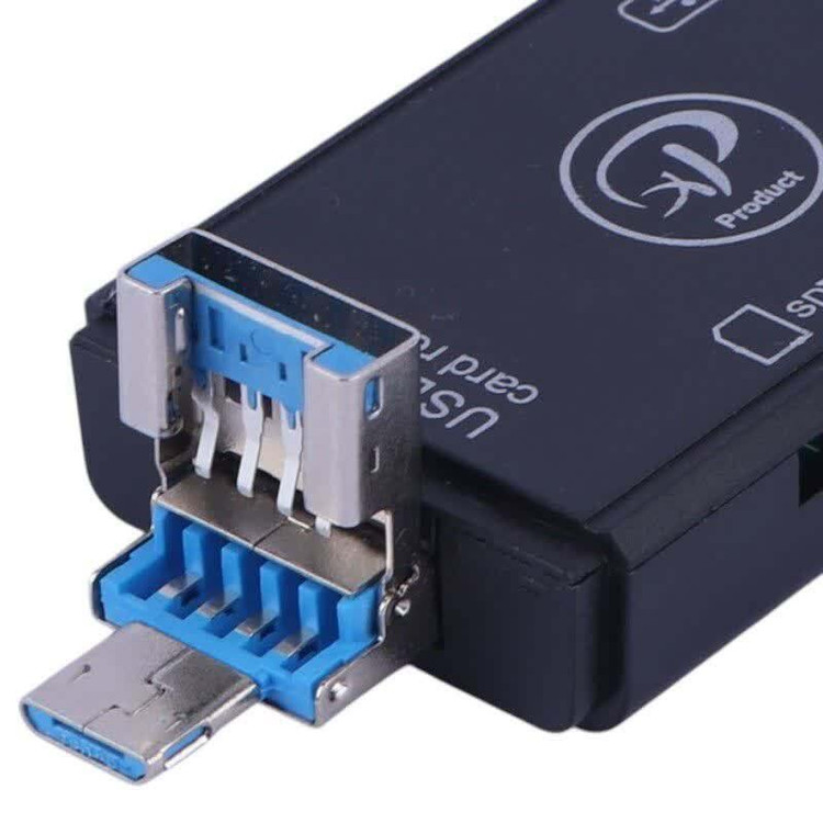 رم ریدر همه کاره USB3.0 + Type-C + MicroUSB ایکس پی XP-650