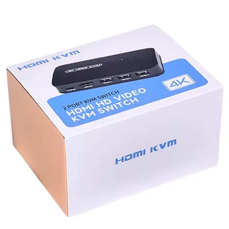 KVM Switch دستی 2 پورت HDMI + کابل HK201