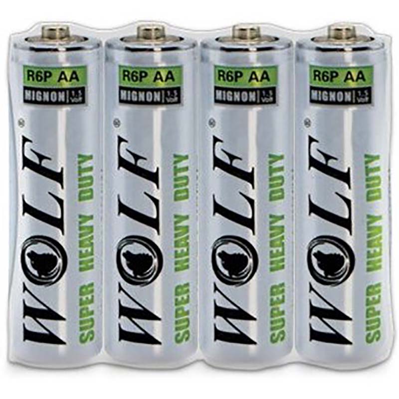 باتری قلمی شرینک ولف WOLF Super Heavy Duty بسته 4 عددی