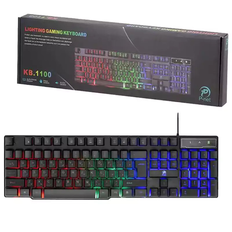 کیبورد سیمی گیمینگ پی نت P-NET KB-1100