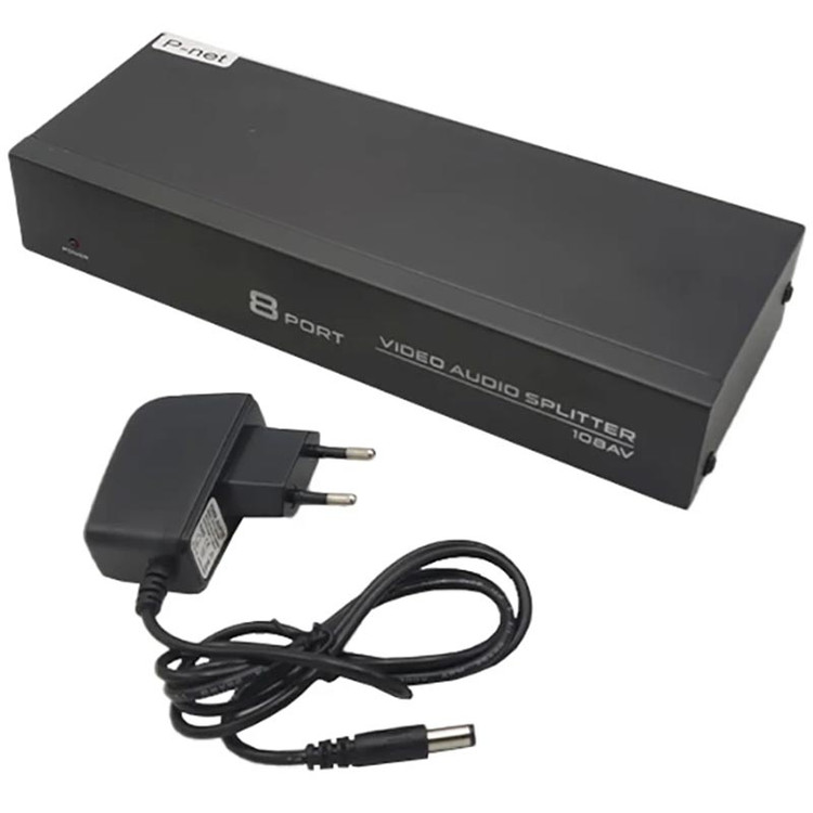 اسپلیتر 8 پورت AV پی نت P-net AV-108