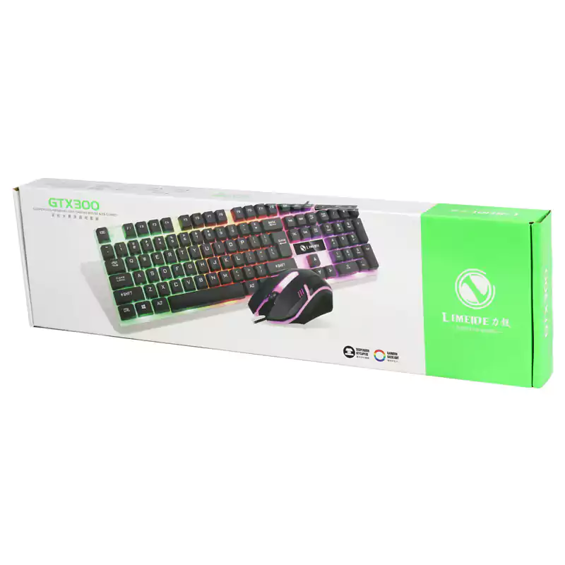 کیبورد و ماوس گیمینگ لایمید Limeide GTX300