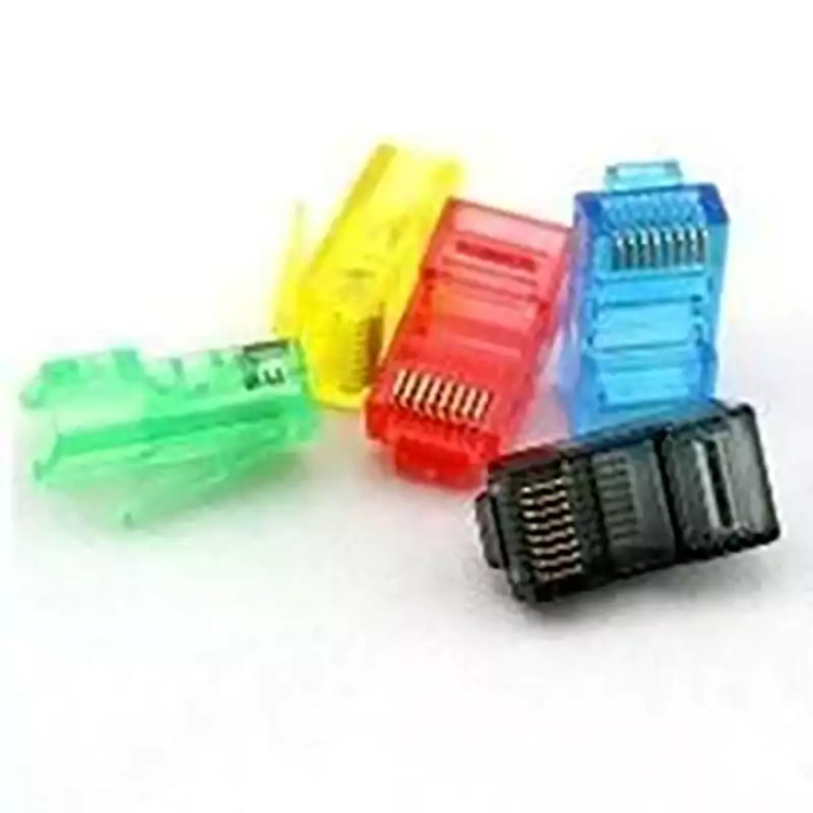سوکت شبکه کت cat 5 رنگی