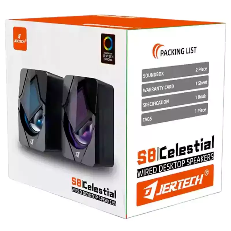 اسپیکر 2 تکه RGB دار جرتک Jertech S8