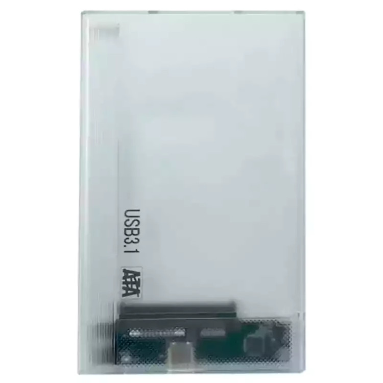 باکس هارد 2.5 اینچ شفاف USB3.1 پک سفید نارنجی