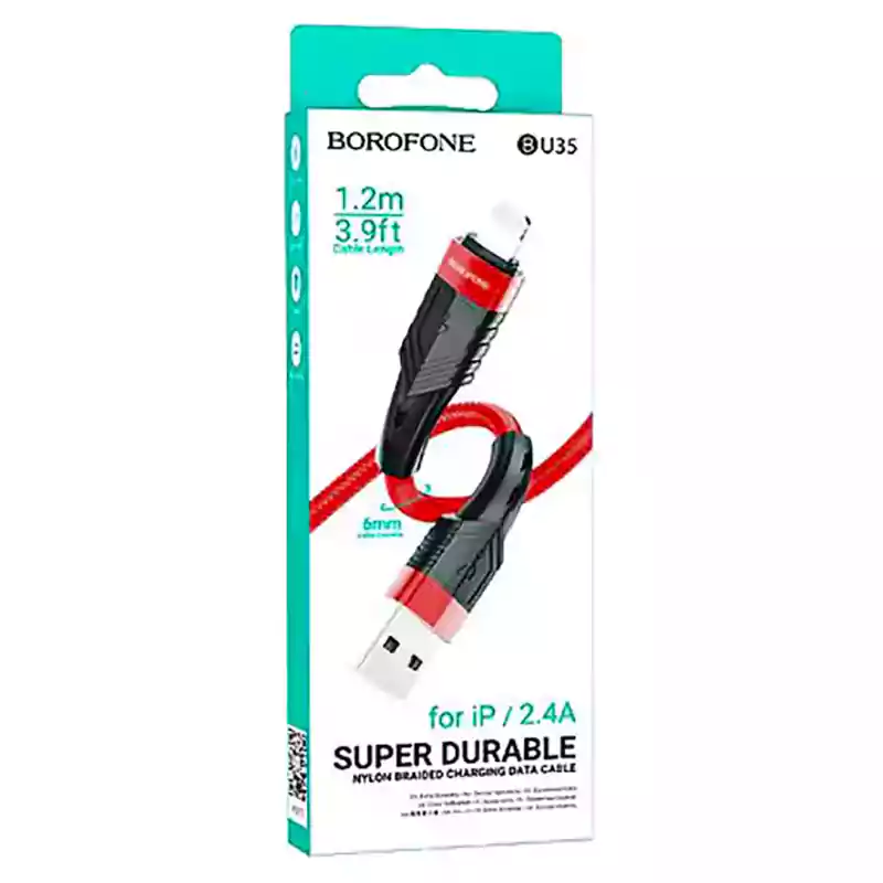 کابل شارژ آیفون Lightning بروفون BOROFONE BU35