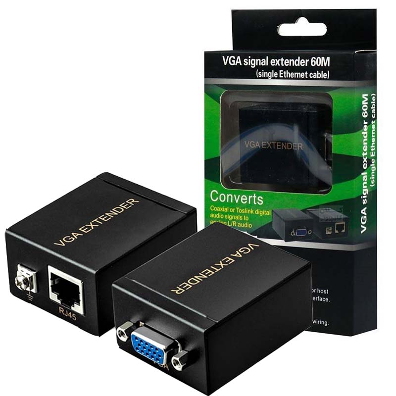 افزایش دهنده VGA تحت شبکه 60 متری رویال Royal Extender