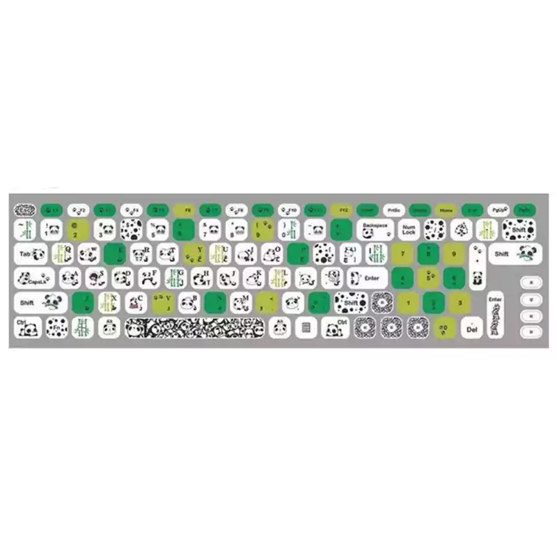 برچسب حروف فارسی فانتزی طرح پاندا کد 380
