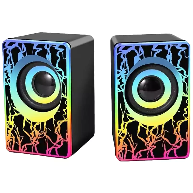 اسپیکر 2 تکه RGB دار مدل HT2049