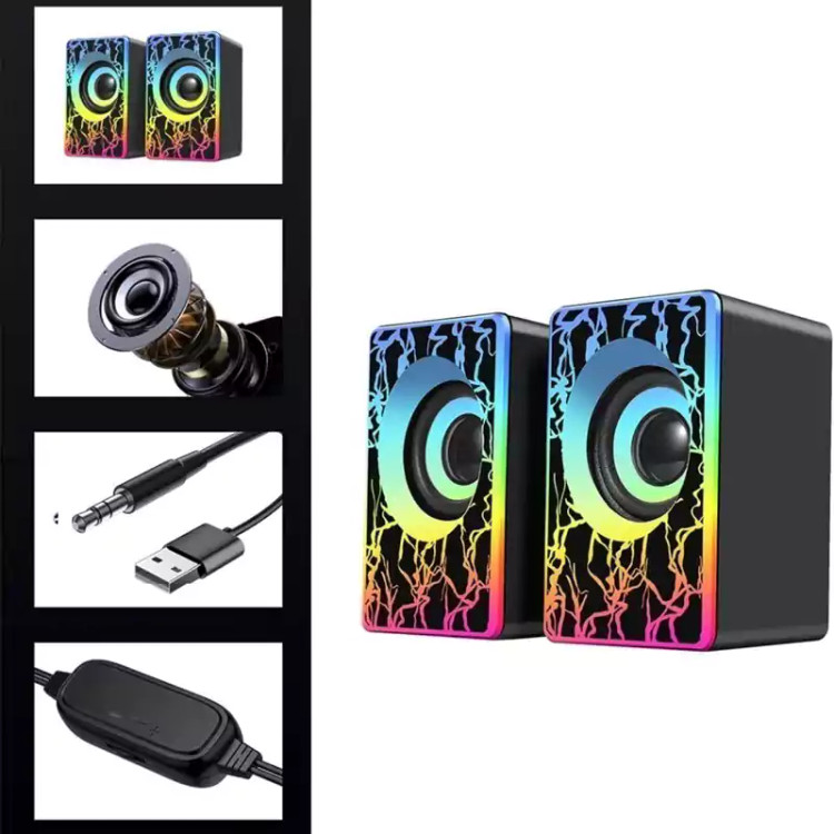 اسپیکر 2 تکه RGB دار مدل HT2049
