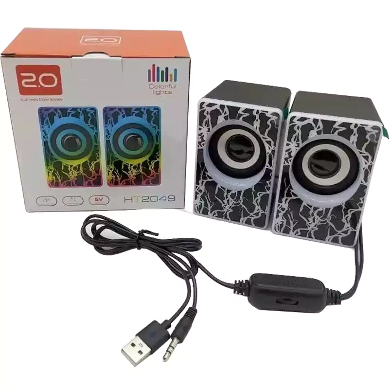 اسپیکر 2 تکه RGB دار مدل HT2049