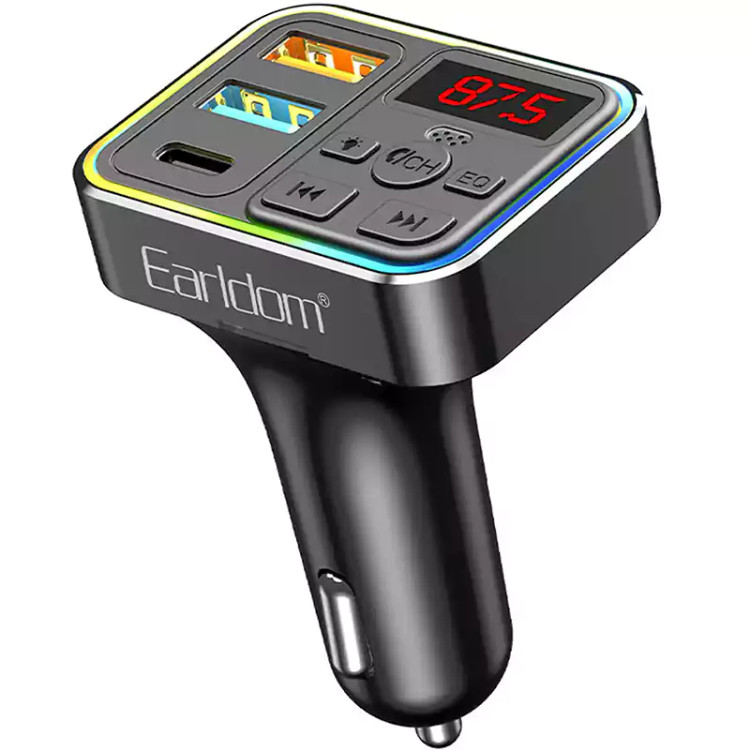 شارژر فندکی و FM Player بلوتوثی RGB دار ارلدام Earldom ET-M109
