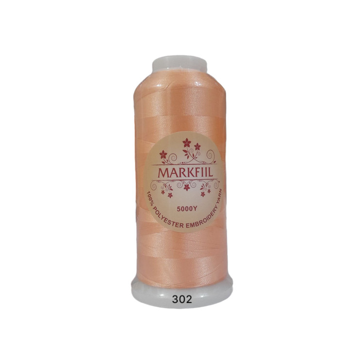 نخ گلدوزی مارک فیل MARKFIL کد 302 5000 یارد 100 درصد پلی استر