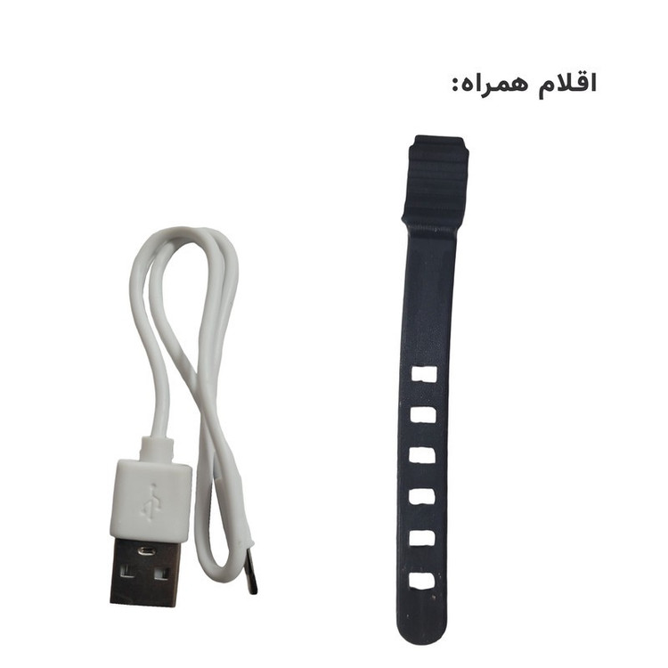 چراغ عقب دوچرخه شارژی QIXUN مدل QX-W08B طرح پلیسی (قرمز و آبی)