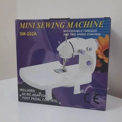 مینی چرخ خیاطی دارای میز تاشو مدل SM202A