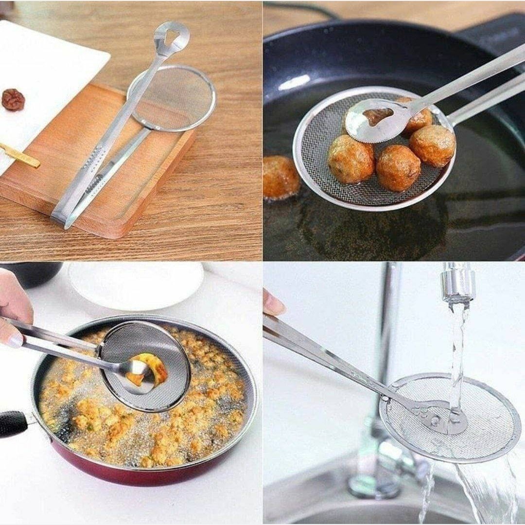 کفگیر روغن گیر استیل