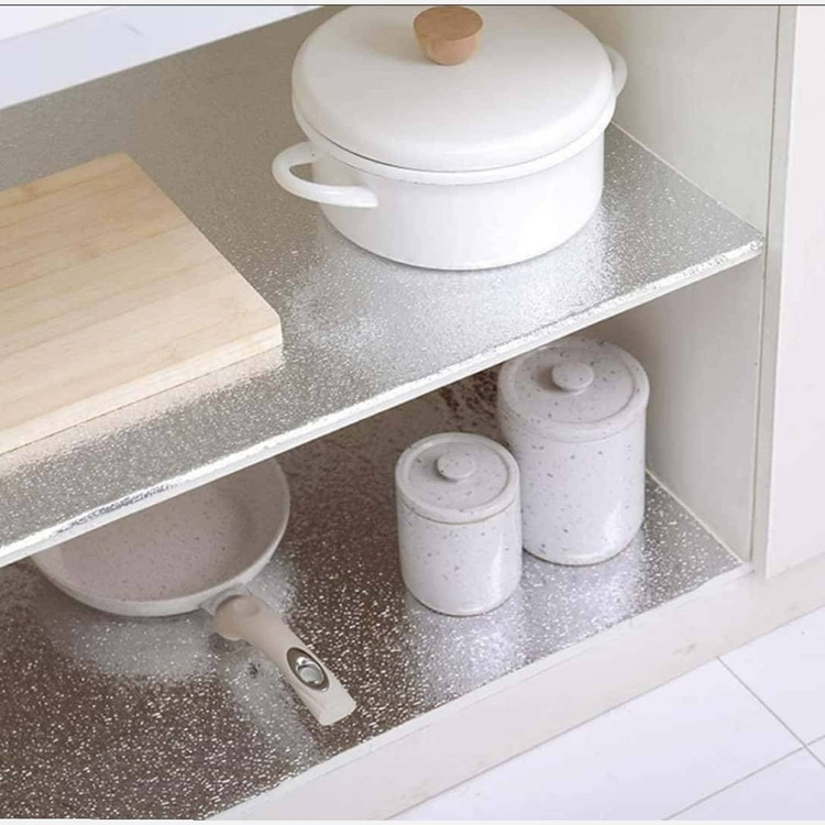 فویل چسبی کابینت نقره ای