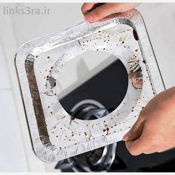 فویل قالبی محافظ آلومینیوم اجاق گاز 8 تایی