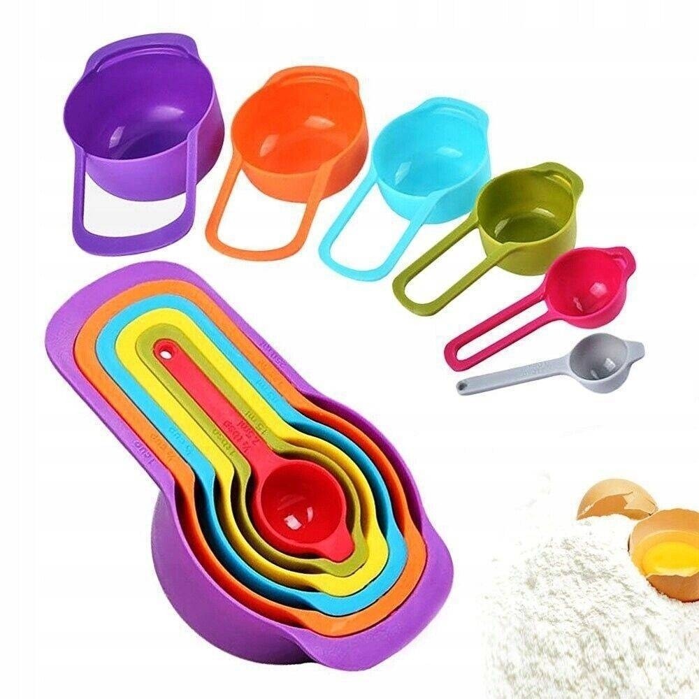 پیمانه اندازه گیری مدل Cup مجموعه 6 عددی به همراه 6 عدد پیمانه