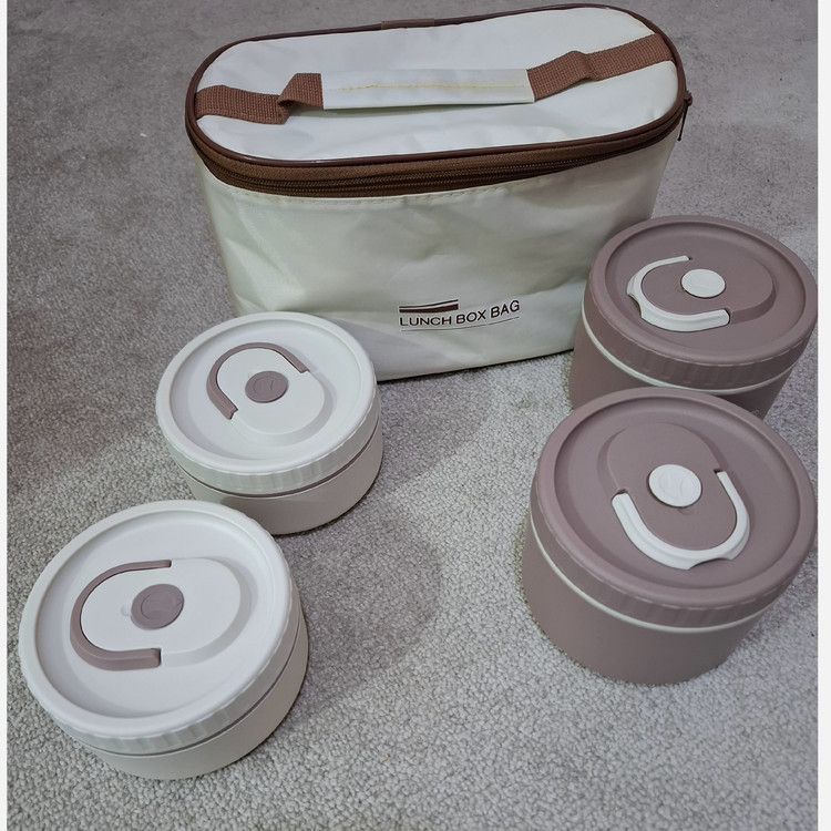 لانچ باکس 4 تکه کیف دار LUNCH BOX BAG