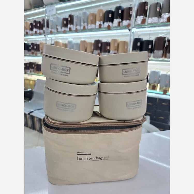 لانچ باکس 4 تکه کیف دار LUNCH BOX BAG