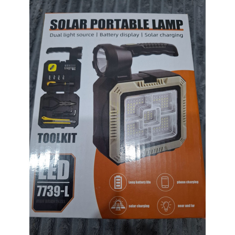 چراغ سولار و جعبه ابزار مدل ToolKit 7739-c