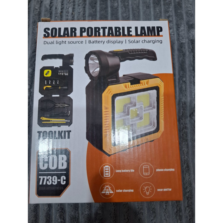چراغ سولار و جعبه ابزار مدل ToolKit 7739-c