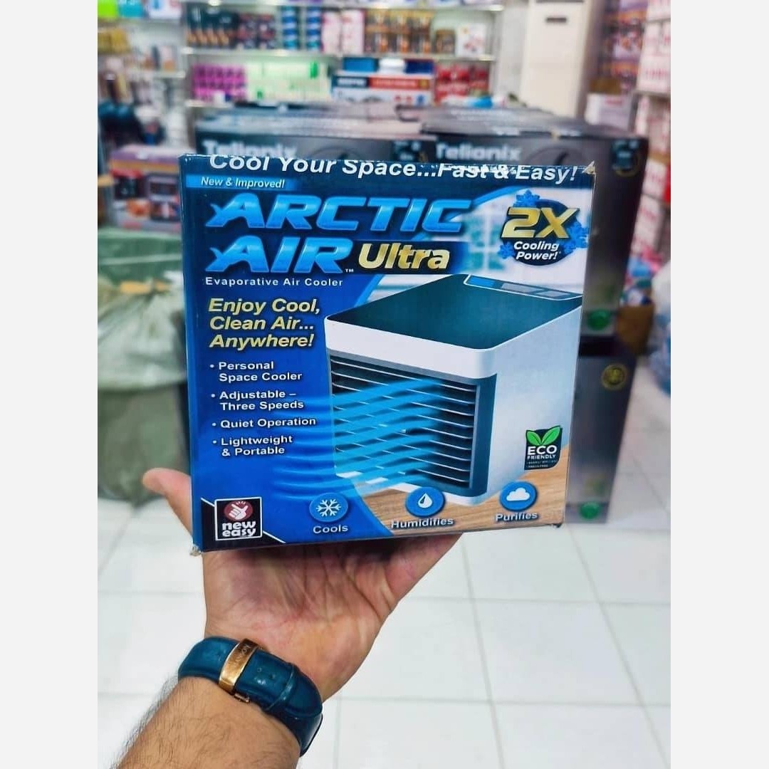 کولر آبی شارژی مه پاش مربع رومیزی Arctic Air Ultra