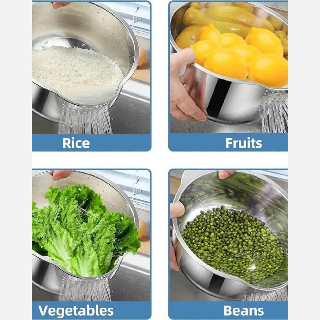 لگن و آبکش دو کاره