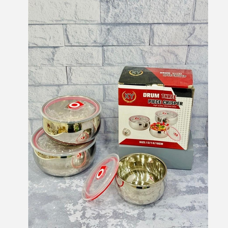 ظرف نگهدارنده استیل 3 تکه سوپاپ دار