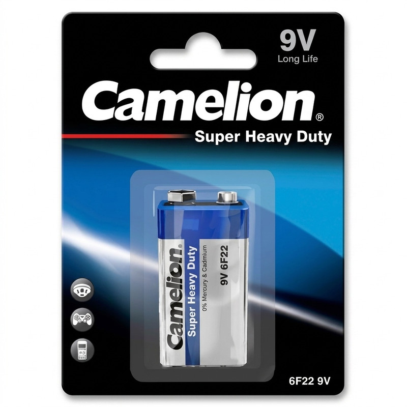 باتری کتابی کملیون مدل Super Heavy Duty 9V