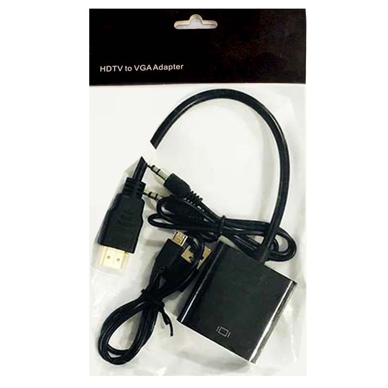 تبدیل HDMI To VGA + Audio + Power