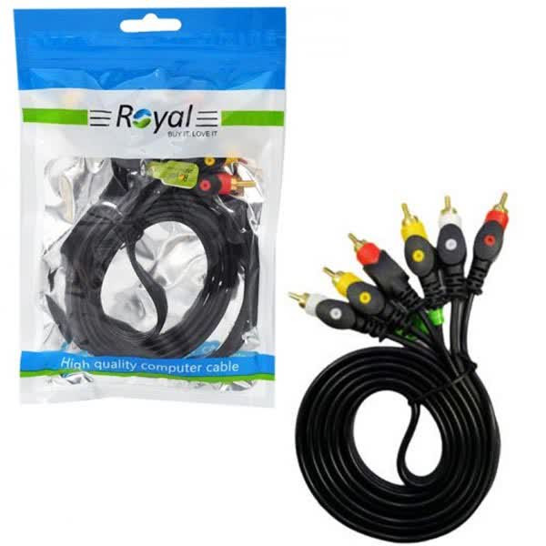 کابل 3 به 3 AV رویال Royal حرفه ای