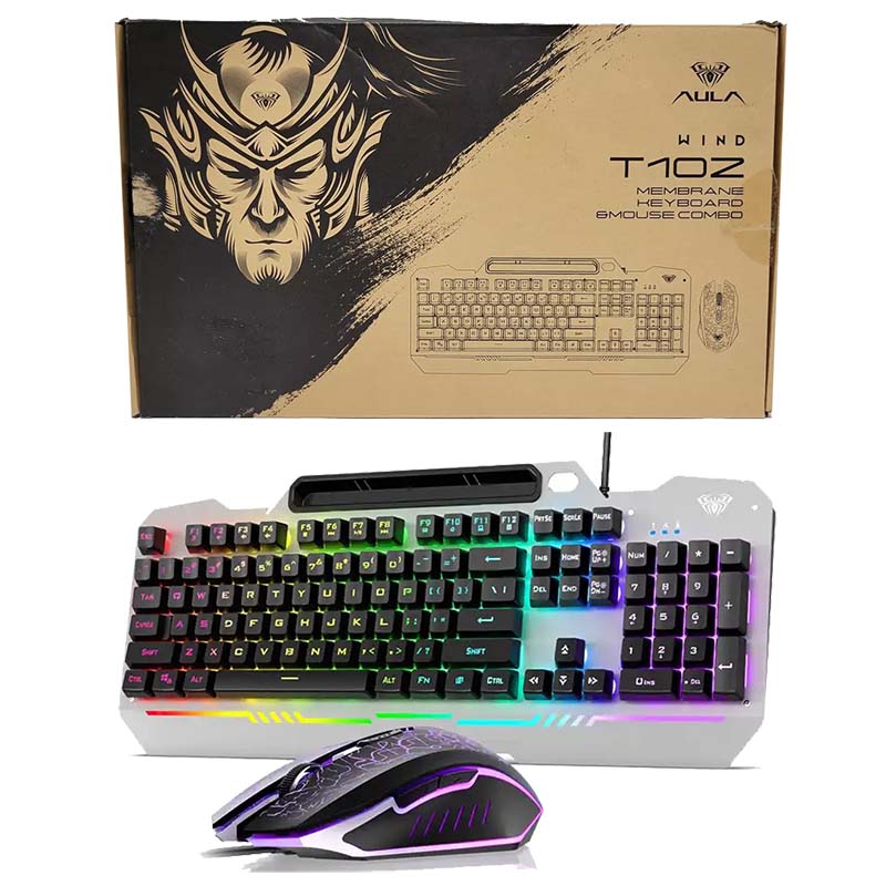 کیبورد و ماوس گیمینگ RGB دار آئولا AULA T102