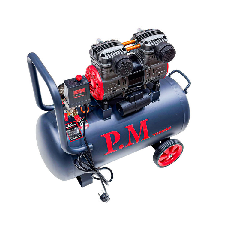 کمپرسور باد سایلنت پیاِم مدل TM‑50 Turbo ظرفیت ۵۰ لیتر
