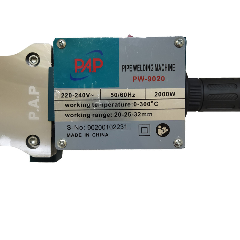 دستگاه جوش لوله پلیمری پی ای پی مدل PW-9020 مجموعه 10 عددی