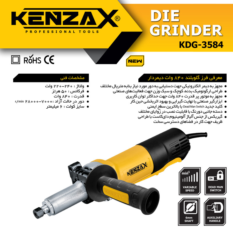 فرز انگشتی کنزاکس مدل KDG3584