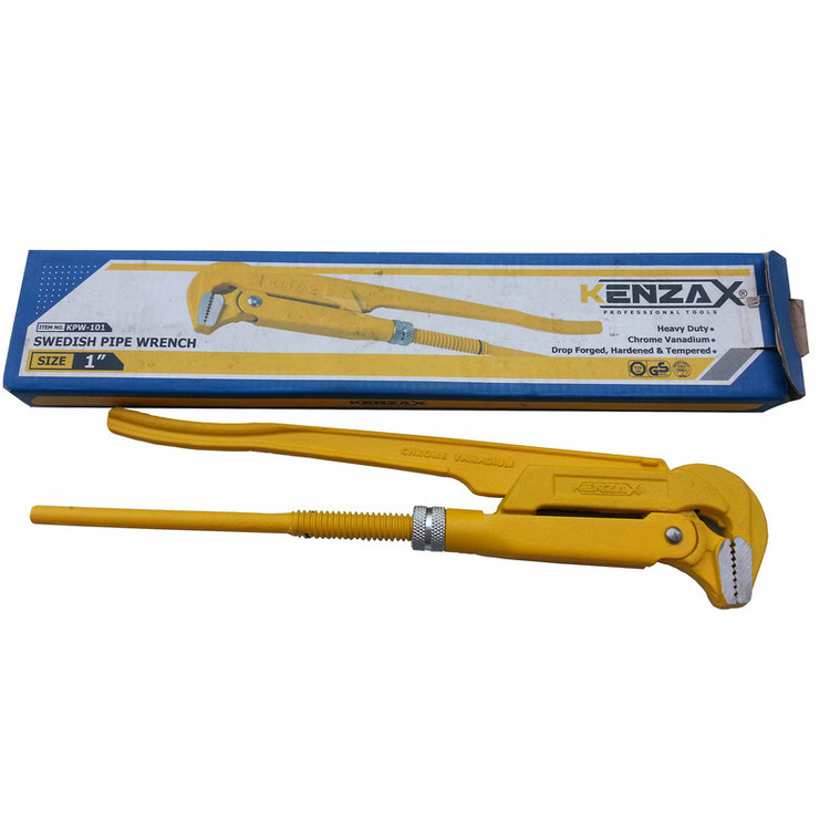 آچار لوله گیر کنزاکس مدل دو دسته kpw-101 سایز 1 اینچ