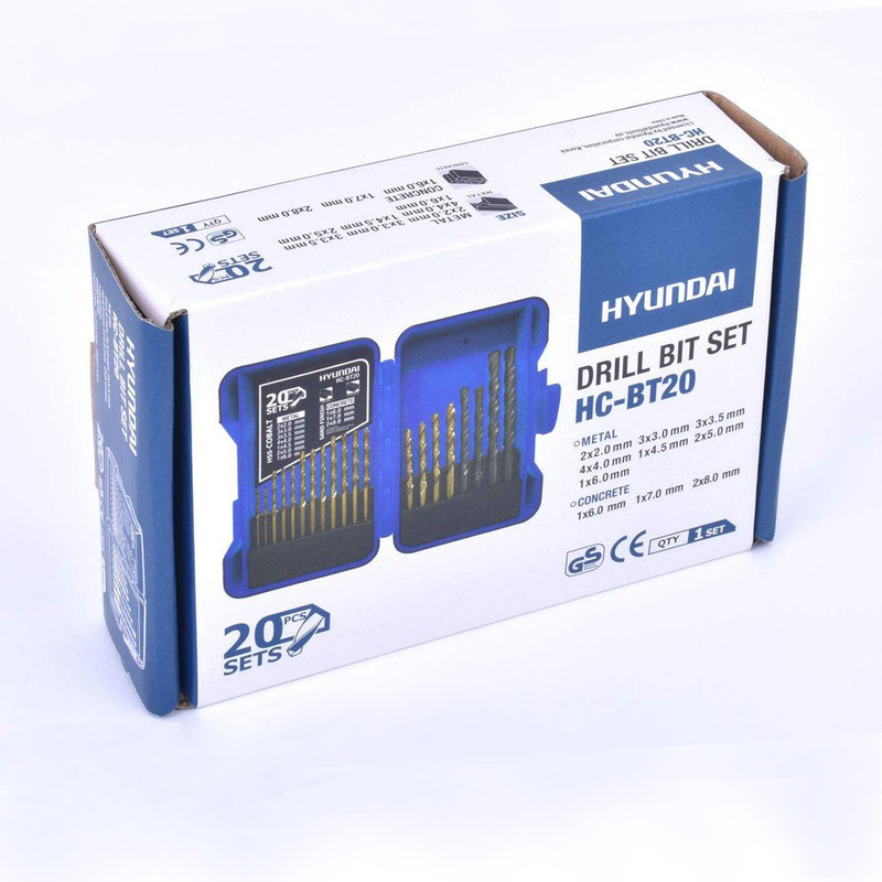 مجموعه 20 عددی مته هیوندای مدل 0HC-BT20