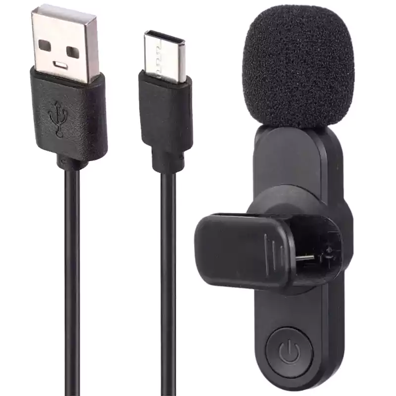 میکروفون یقه ای بی سیم دوتایی لایتنینگ Lightning ارلدام Earldom ET-MC8L