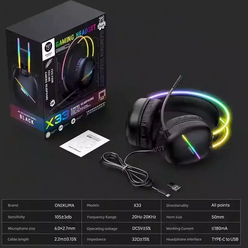 هدست گیمینگ اونیکوما ONIKUMA X33