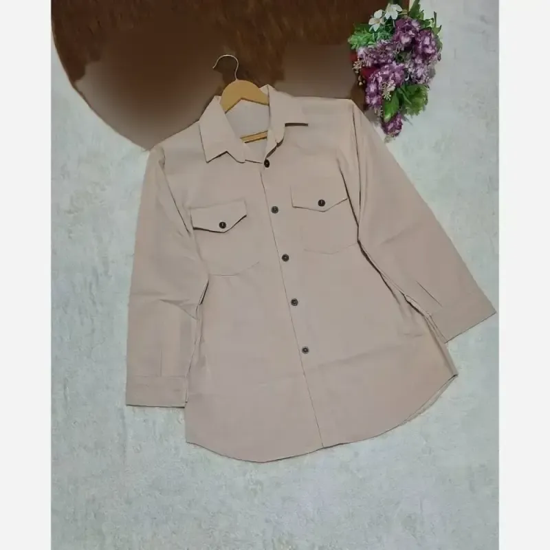 شومیز لنین دوجیب زنانه مدل اسطوره فری سایز